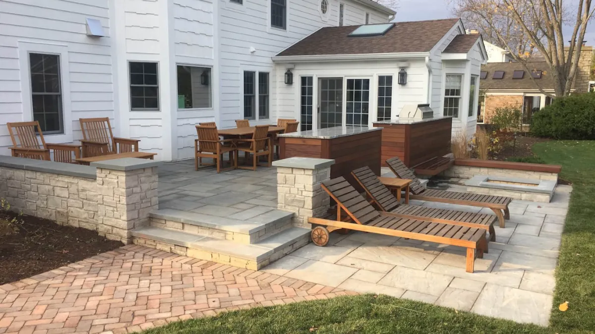 Hardscaping specialists designing modern outdoor living spaces.