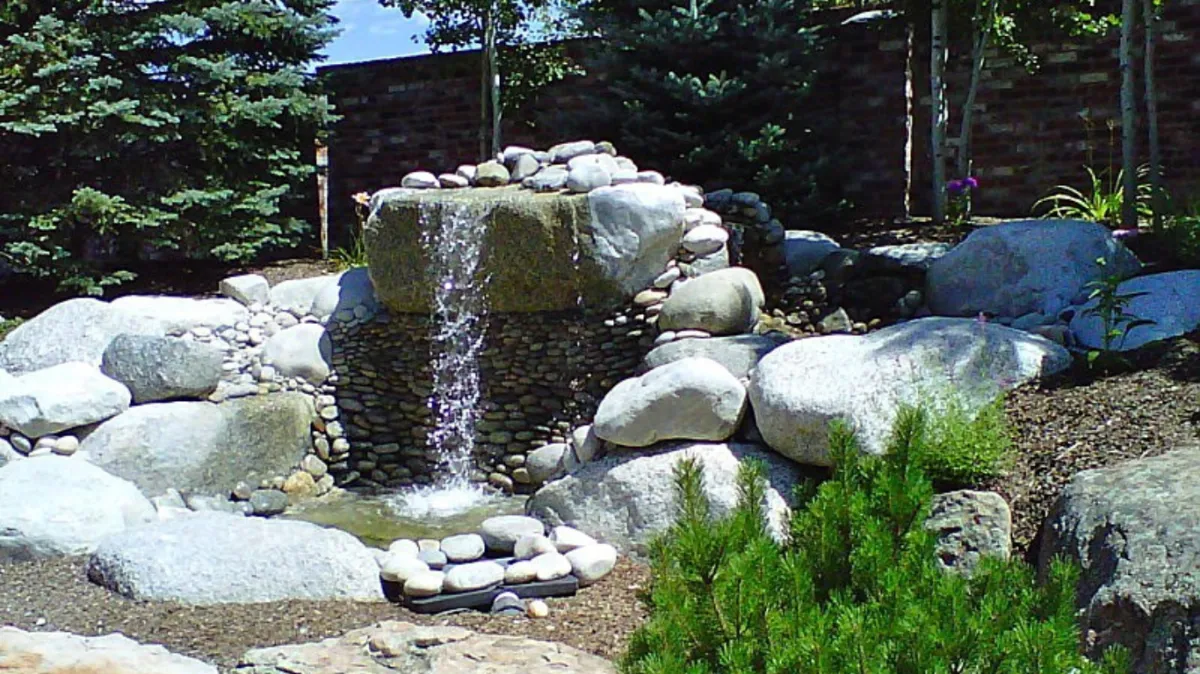 Hardscape Denver build water features garden landscape