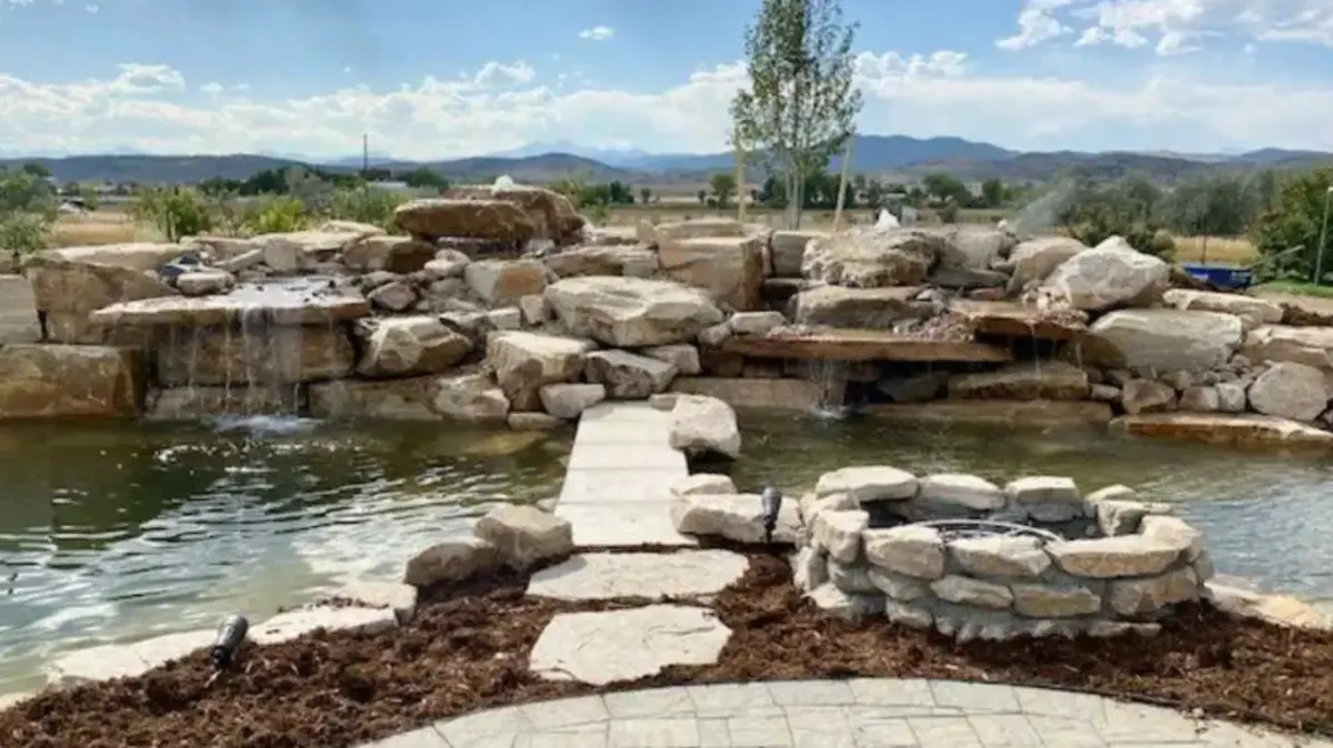 Hardscape Denver build water features garden landscape