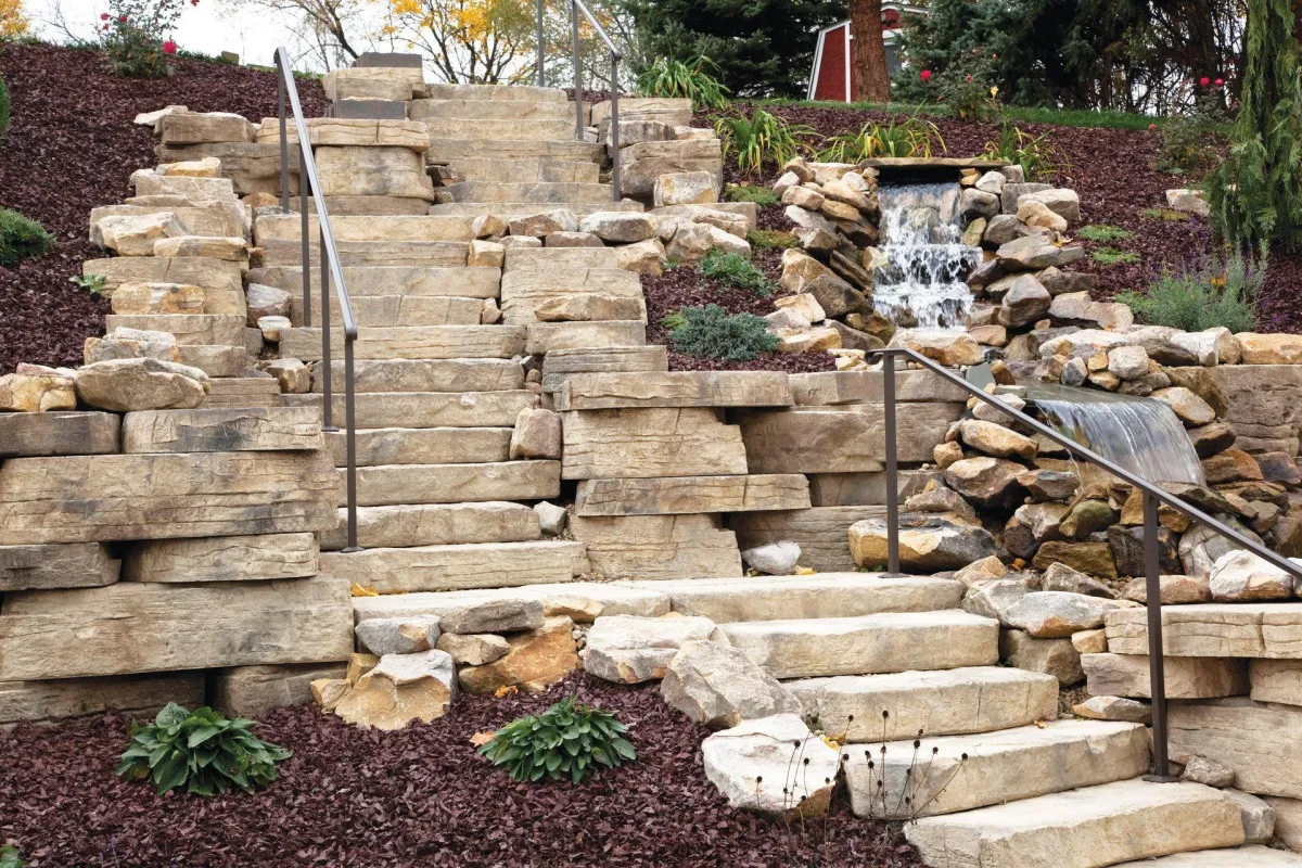 Hardscape denver working water feature