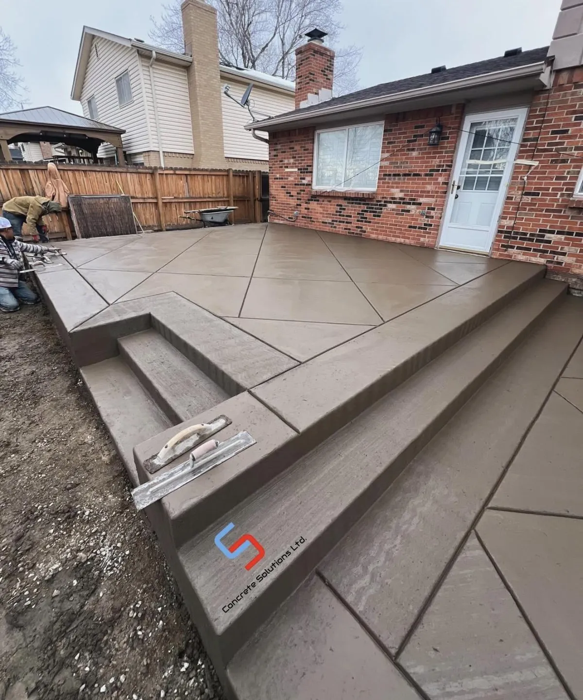 Concrete solution construct Patio
