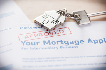 Client reviewing mortgage process steps