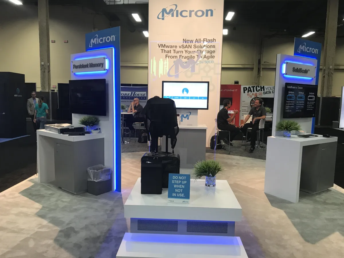Empty Micron Booth