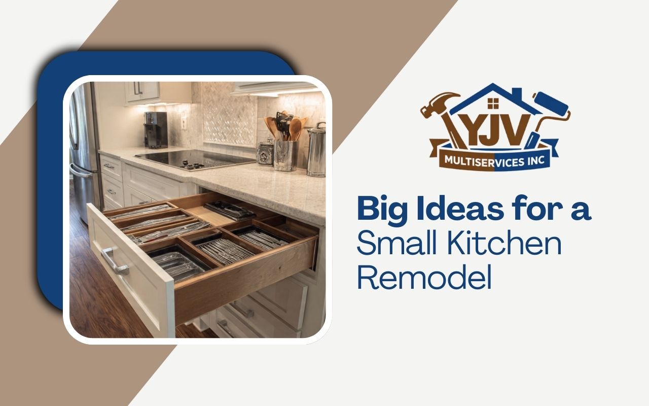 Small kitchen remodel with pull-out drawers and vertical dividers for a space-saving kitchen