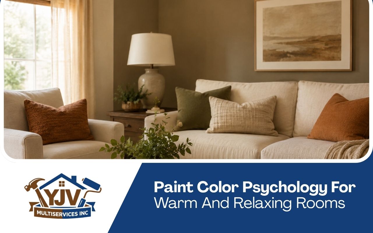 Paint color psychology for a warm and balanced living room