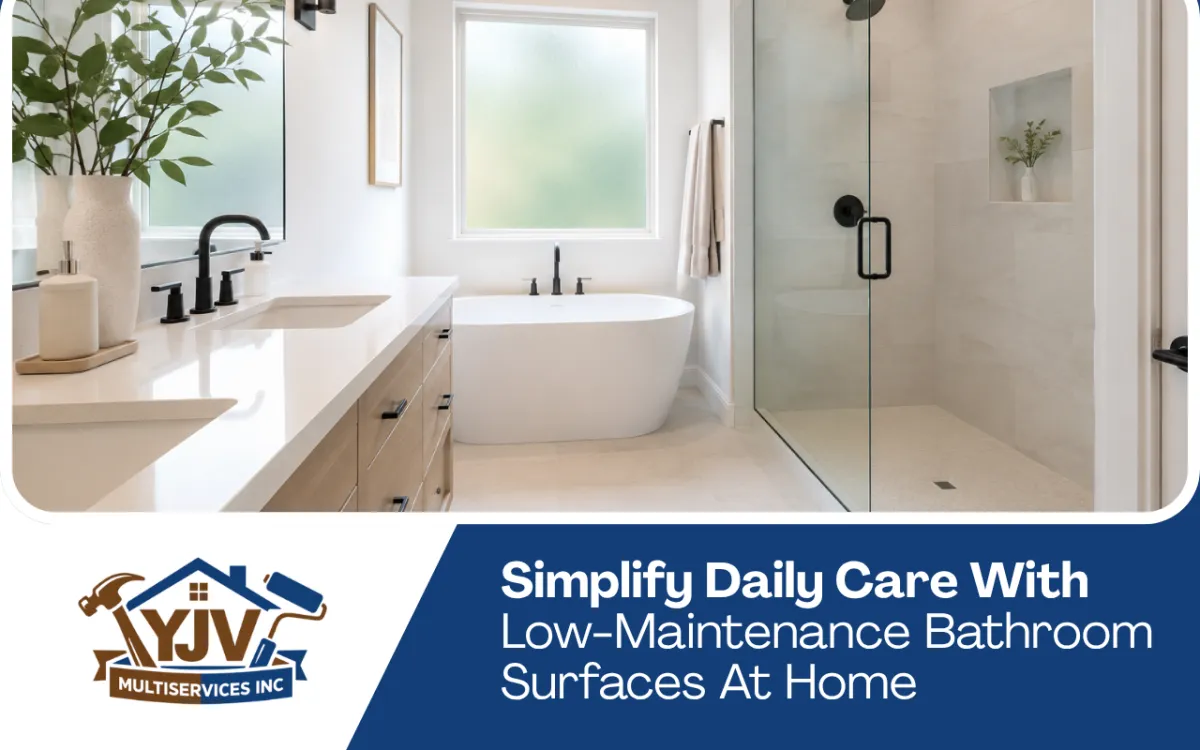 Low-Maintenance Bathroom Surfaces for Easy Care