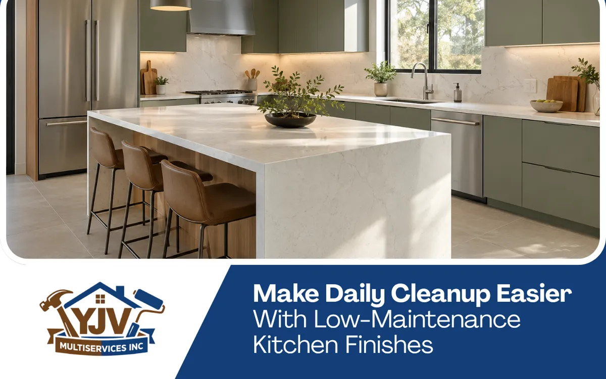 Make Daily Cleanup Easier With Low-Maintenance Kitchen Finishes