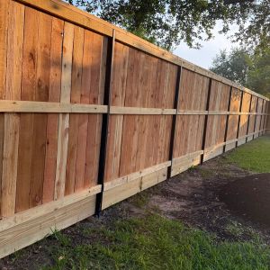 Wood Fence Installation Cypress