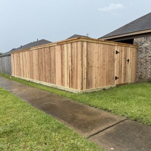 Wood Fence Installation 