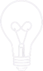 A single continuous white line forms a stylized lightbulb outline—but instead of a traditional bulb, it’s drawn as a looping, flowing hair strand. The “filament” inside is a tiny comb silhouette with evenly spaced teeth, and two short offshoots at the base suggest circuit-like connections. Uniform line weight and rounded ends keep it clean against a dark purple background.
