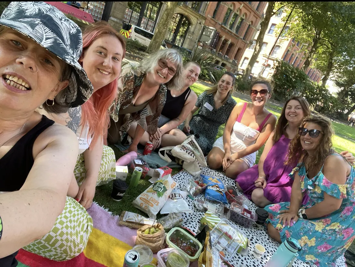 Women enjoying a picnic