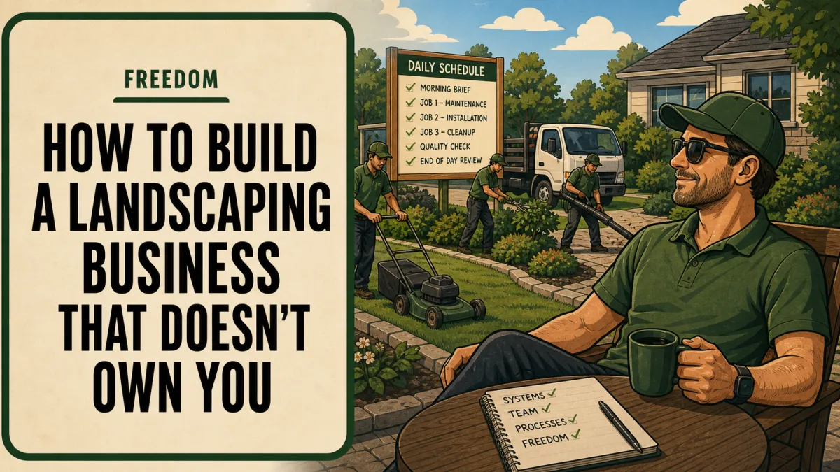 How to Build a Landscaping Business That Doesn’t Own You