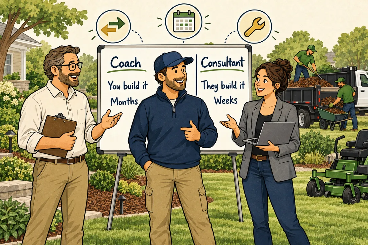 Landscaping Business Coach vs. Consultant: Which One You Need