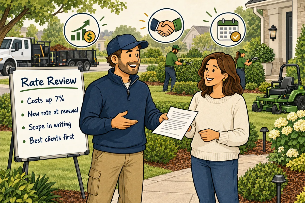 How to Raise Landscaping Prices Without Losing Good Clients