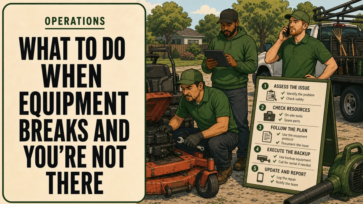 What to Do When Equipment Breaks and You're Not There