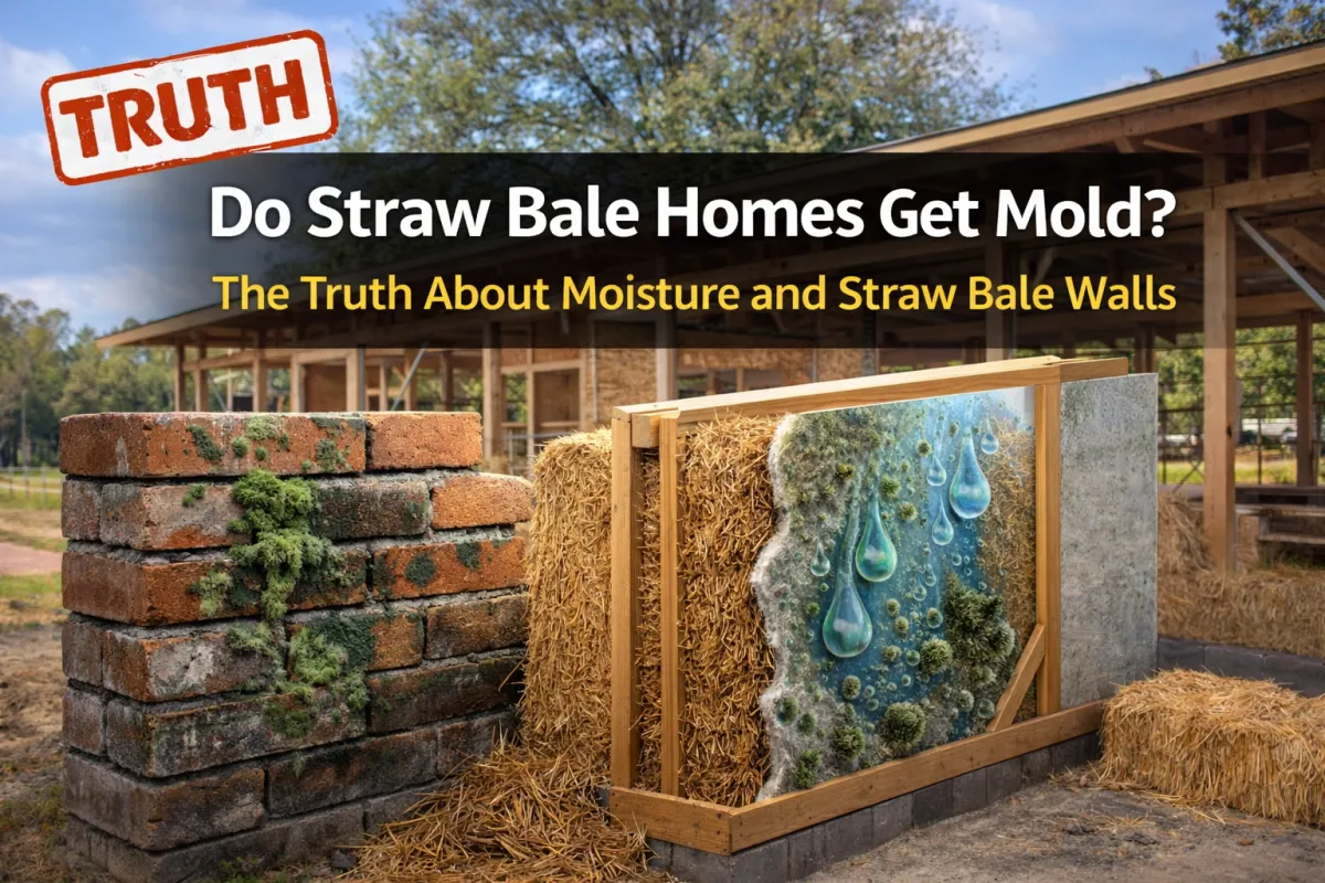 Do Straw Bale Homes Get Mold? The Truth About Moisture and Straw Bale Walls
