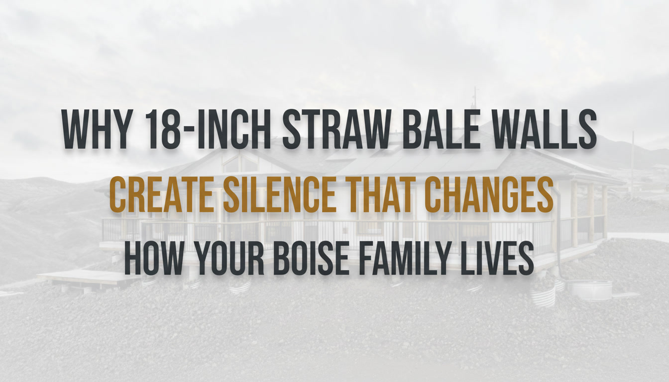  EarthCraft straw bale home in Boise Valley with sliding barn doors