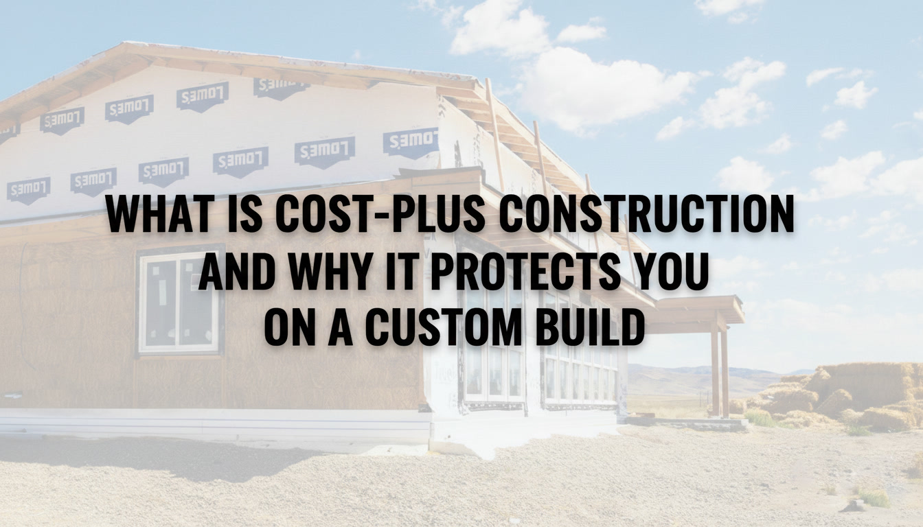 What Is Cost-Plus Construction and Why It Protects You on a Custom Build