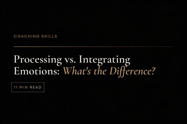 Processing vs. Integrating Emotions: What's the Difference?