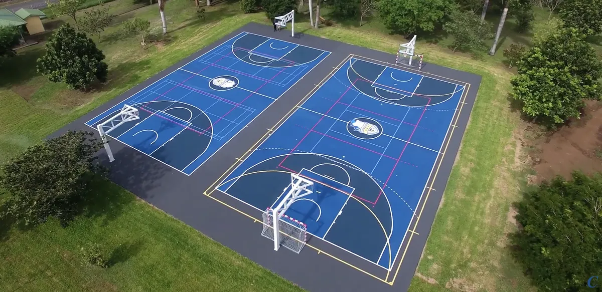 Doble cancha multifuncional