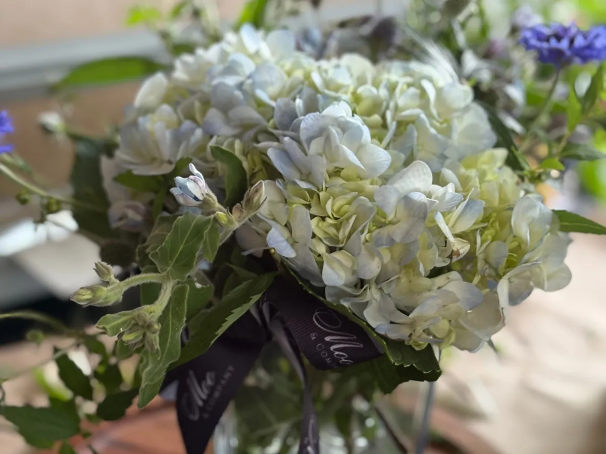 Small comforting arrangement in a keepsake mug