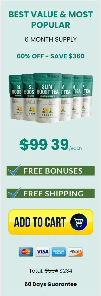 Buy Slim Boost Tea 6 Bottles
