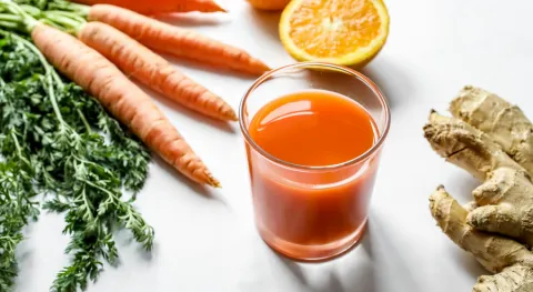 arrot and Ginger juice