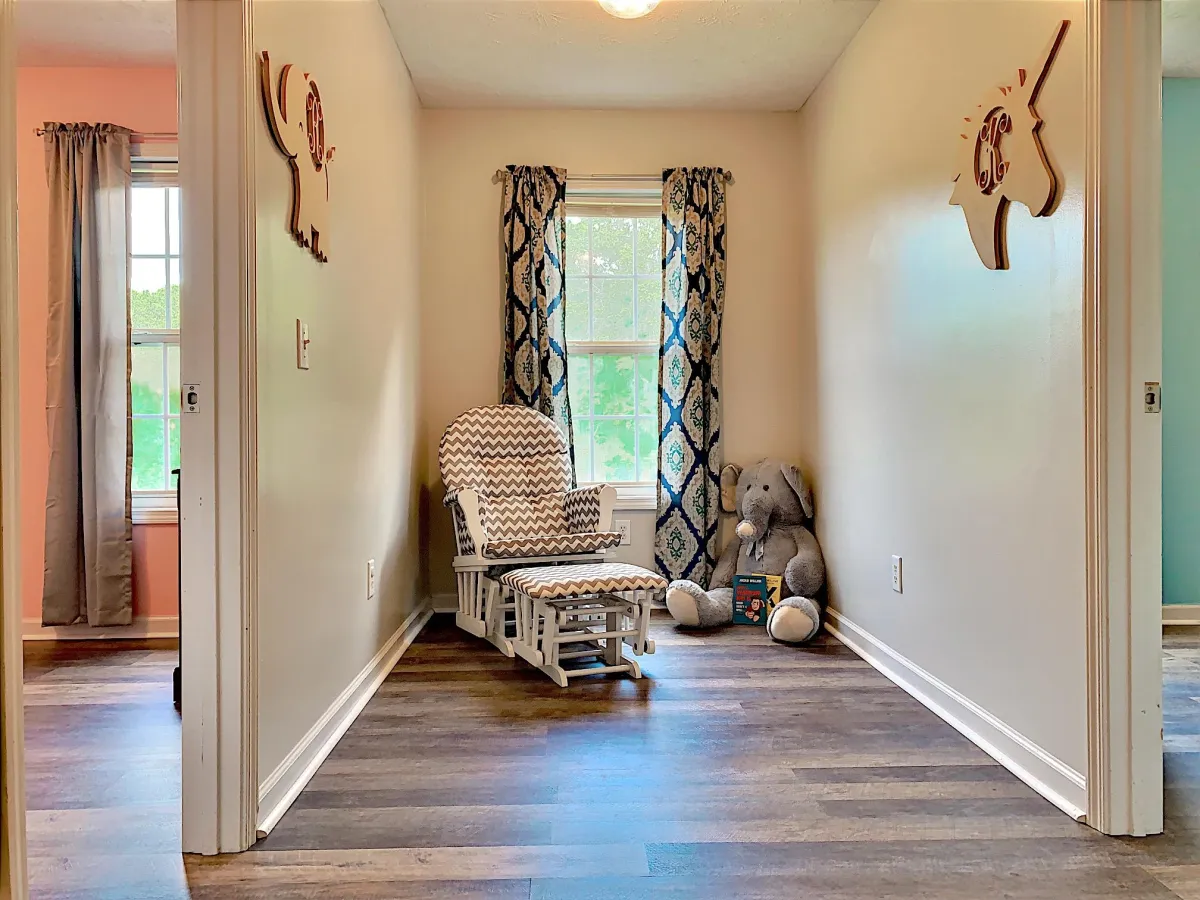 Interior wall and trim painting in a Greenville-area home
