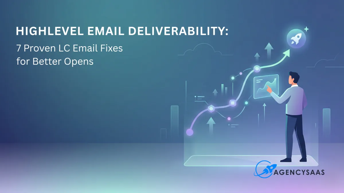 HighLevel email deliverability review inside LC Email settings