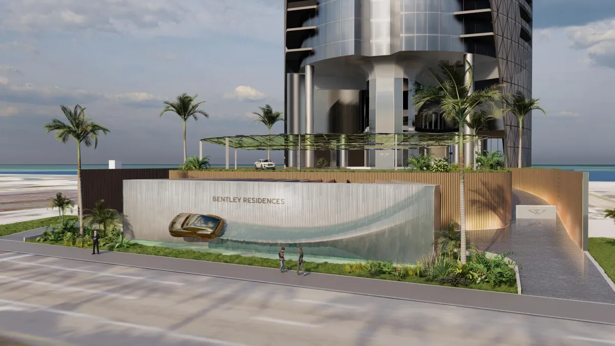 Bentley Residences Entry Architecture