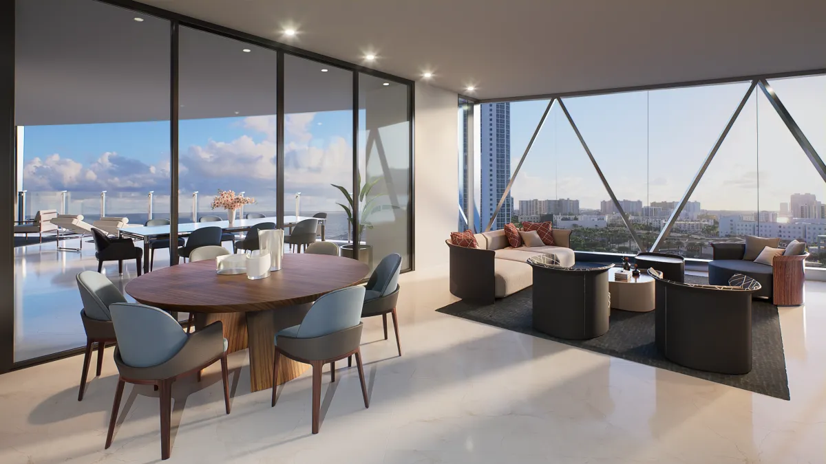 Luxury Penthouse living area