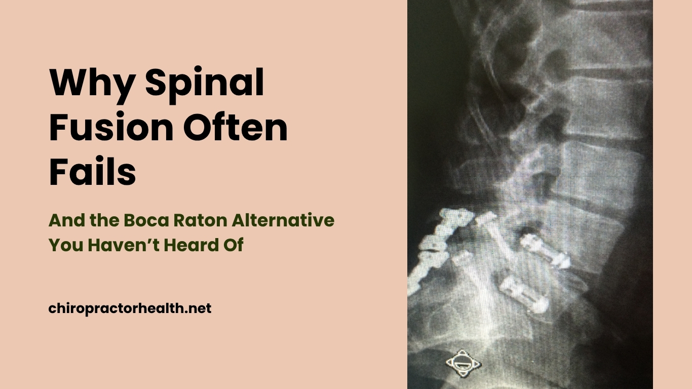 Why Spinal Fusion Often Fails—And the Boca Raton Alternative You Haven’t Heard Of