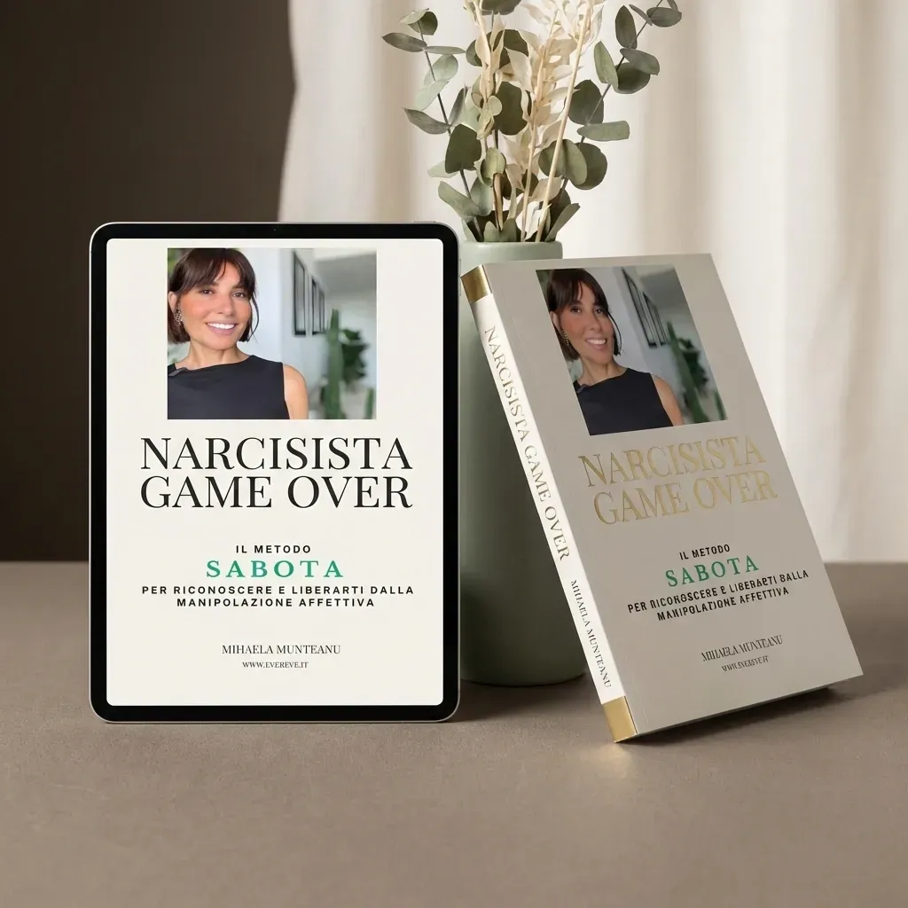 Mockup Libro Narcisista Game Over Il Metodo SABOTA Mihaela Munteanu