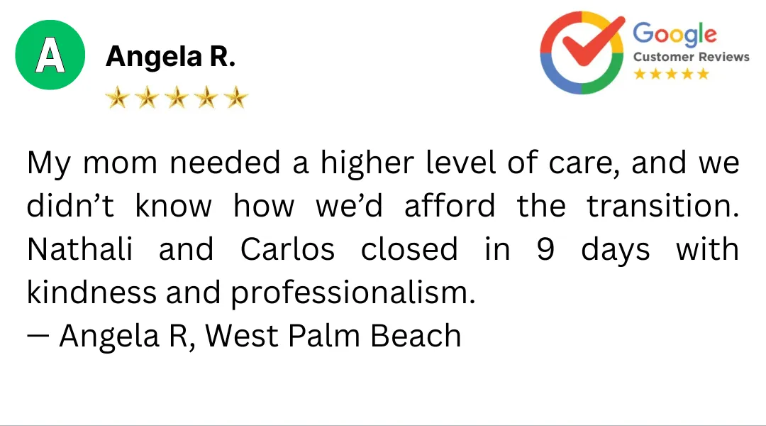 Selling inherited home in West Palm Beach with compassion.