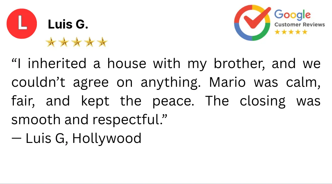 Hollywood siblings selling inherited home with emotional support.