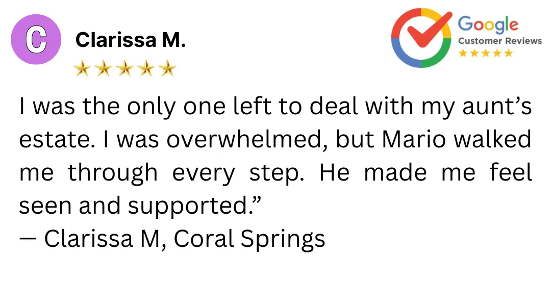 Coral Springs owner escaping foreclosure with a direct sale