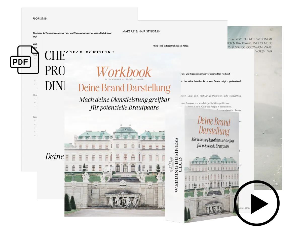 Mach deine Dienstleistung durch deine jetzigen Hochzeiten greifbar