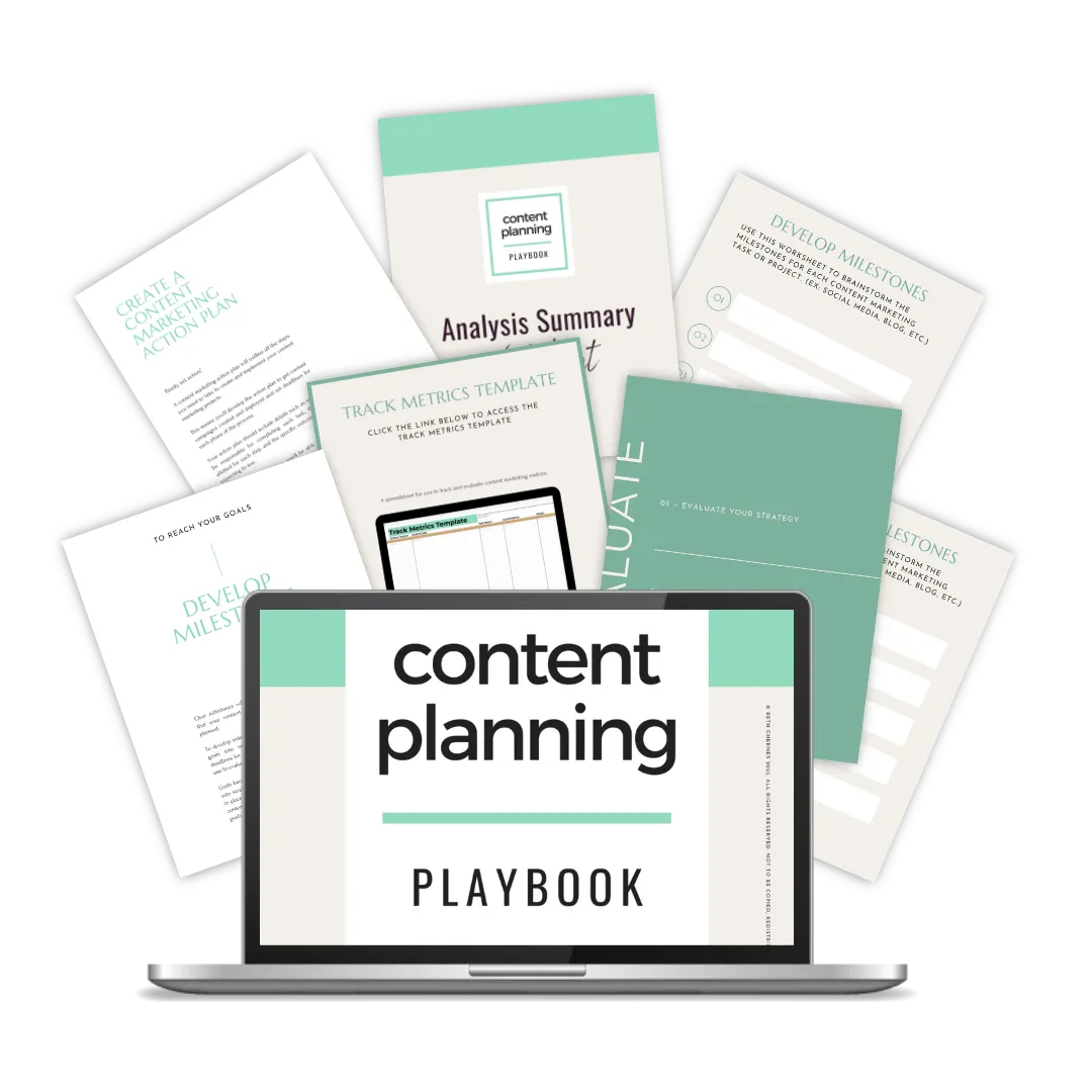 Content Planning Playbook Mockup