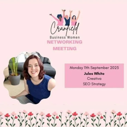 Jules White SEO Consultant Guest Expert Cranfield Business Women