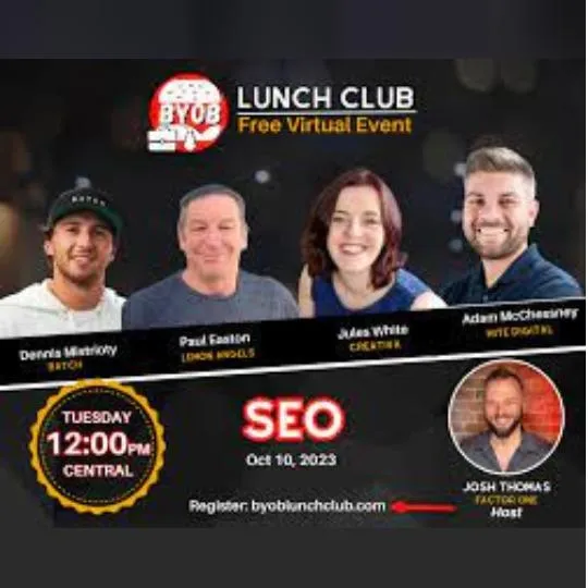 Jules White SEO Consultant Guest Expert Best Year Of Business Lunch Club