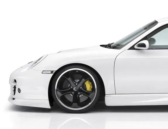 commercial vehicle graphics on white sports car