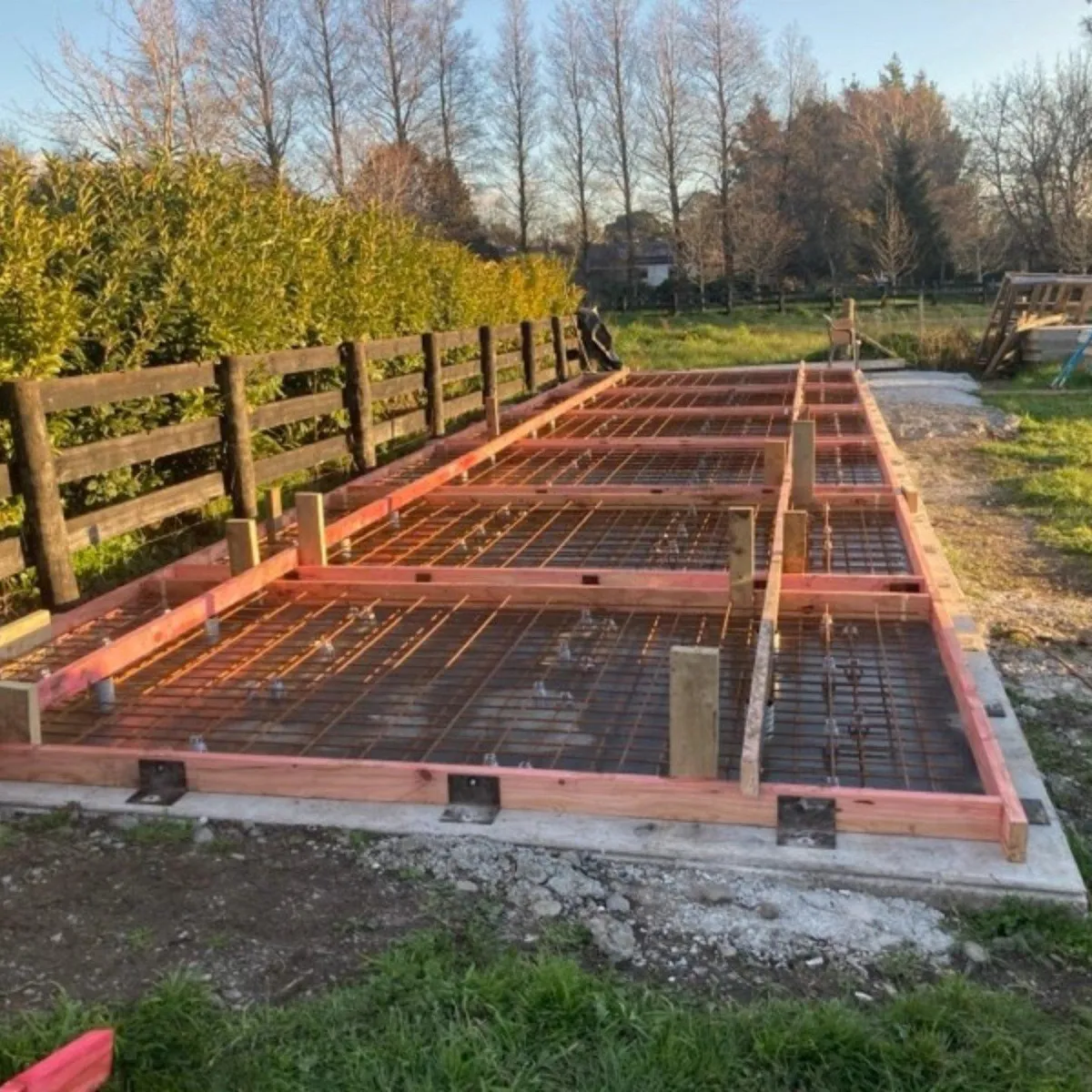 Commercial concrete pumping in Wairarapa warehouse project