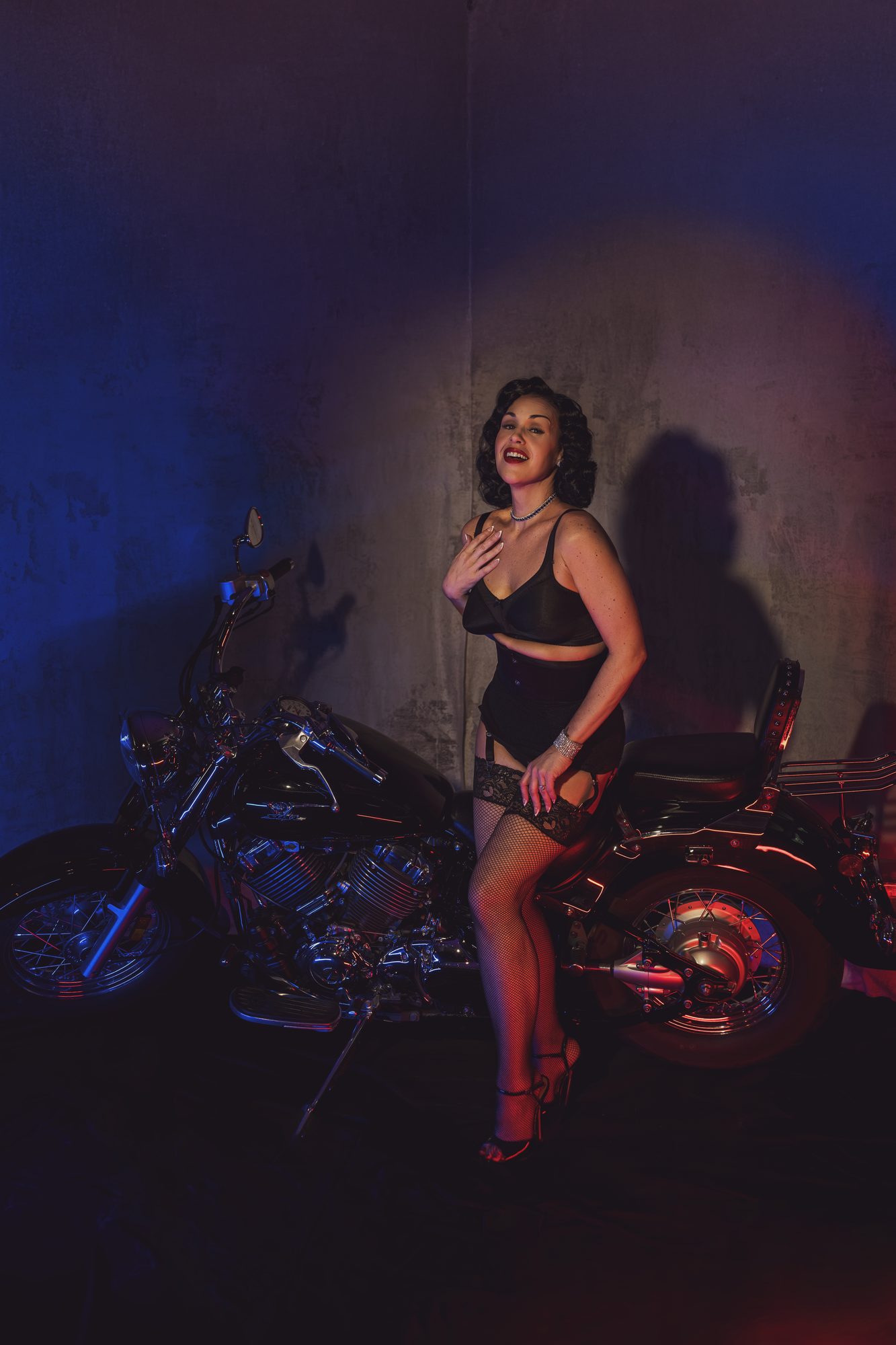 Empowering boudoir portrait at a private Tacoma studio