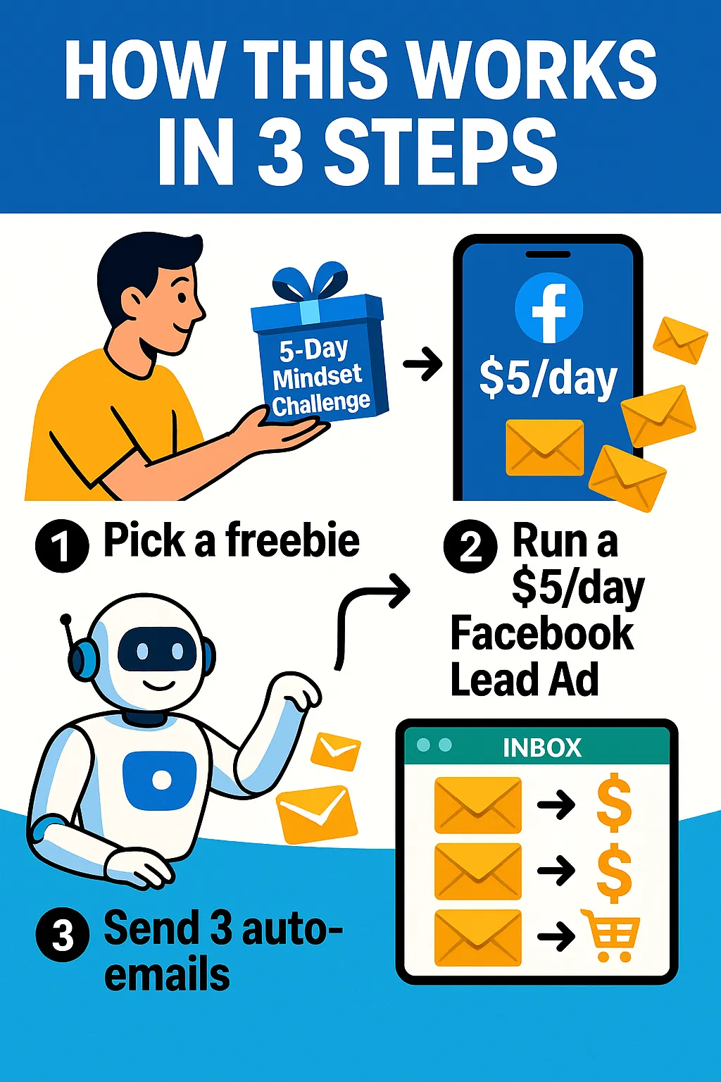 Results and workflow preview for the Facebook Leads Blueprint