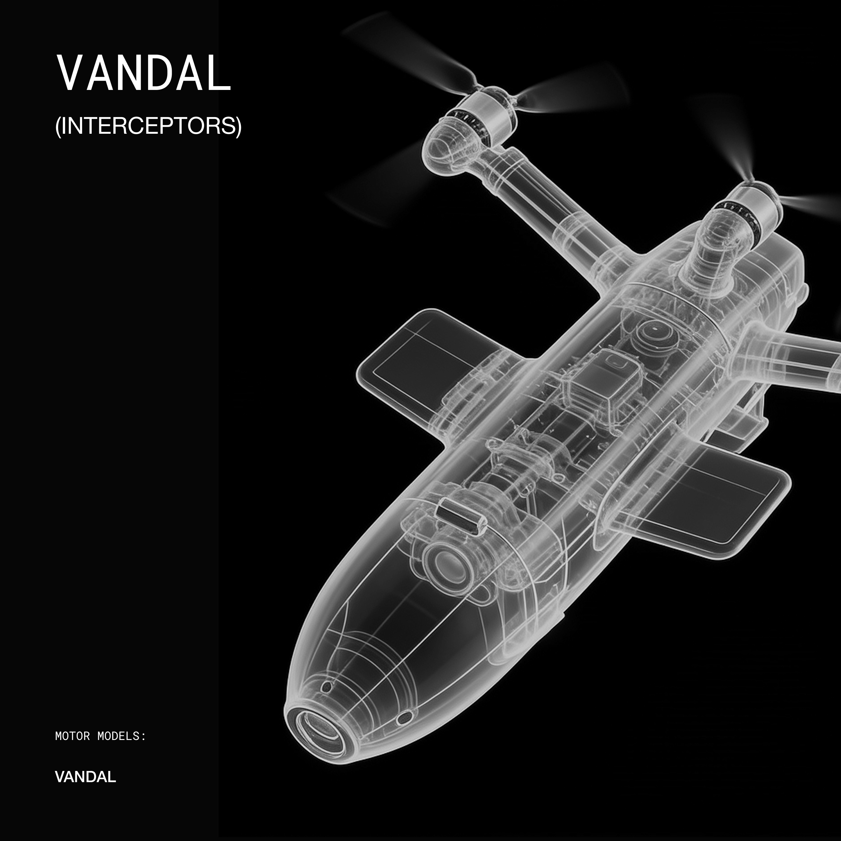 Motor-G VANDAL Interceptor UAV Motor — 660–1150KV, 6S–12S, for High-Pitch Propellers – Image 3