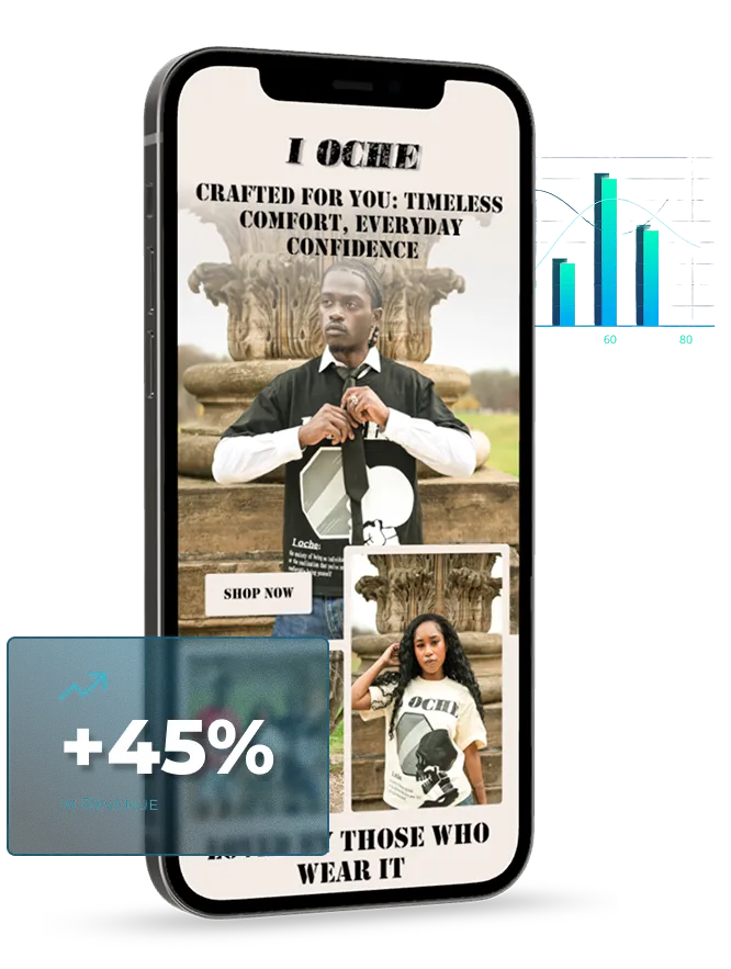 Image of campaign on a mobile device