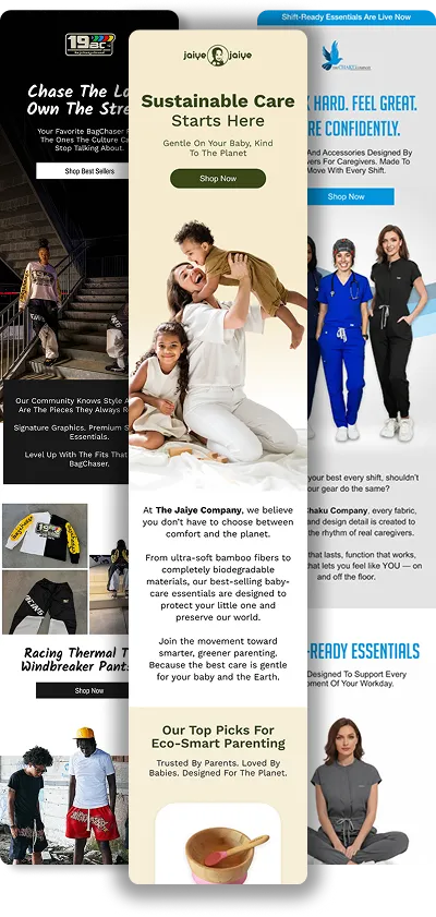 Image of three velaron campaigns