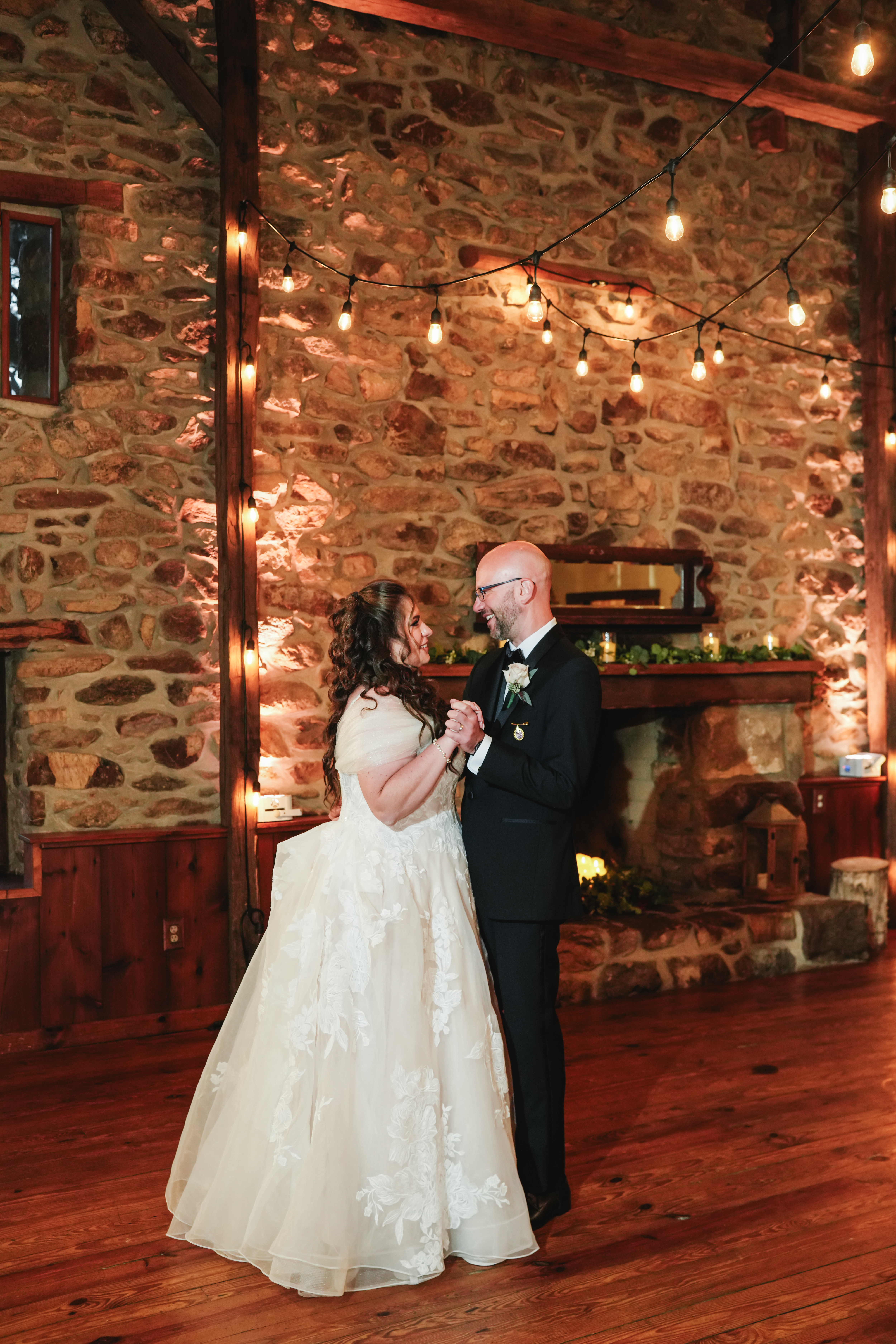 First dance between the bride and groom at the reception -Little Wing Photography