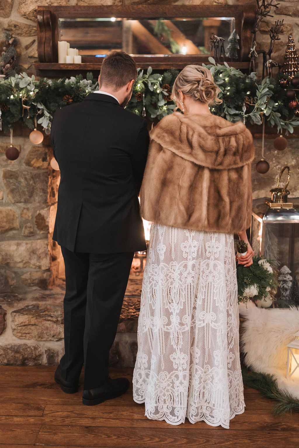 Bride and groom posing for a timeless wedding portrait - Portraits by Shannon Moriah