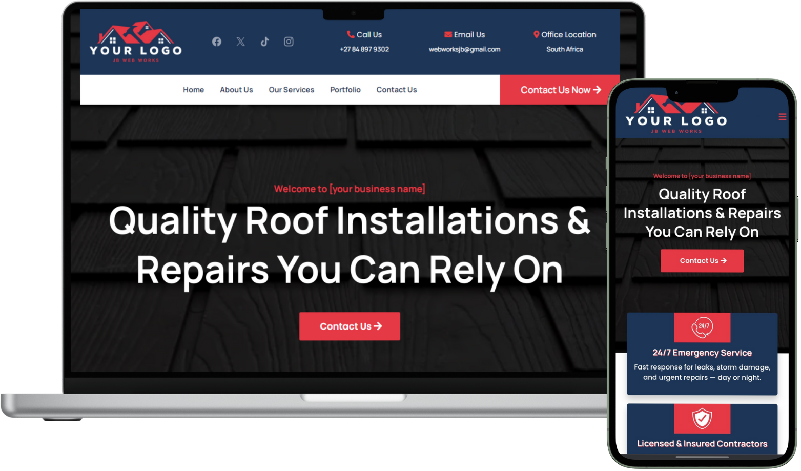 Website designed by JB Web Works 